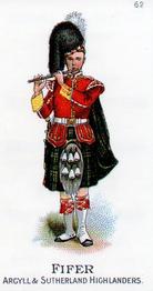 1996 Card Promotions 1898 Gallaher's Types of the British Army 2nd Series (reprint) #62 Fifer Argyll and Sutherland Highlanders Front