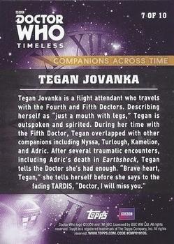2016 Topps Doctor Who Timeless - Companions Across Time #7 Tegan Jovanka Back