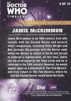 2016 Topps Doctor Who Timeless - Companions Across Time #9 Jamie McCrimmon Back