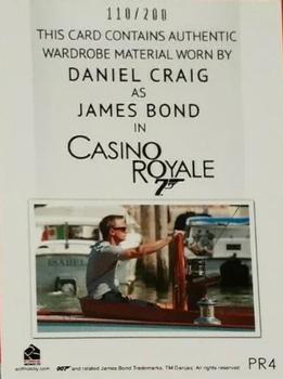 2016 Rittenhouse James Bond 007 Classics - Relics #PR4 Daniel Craig as James Bond - Shirt Back