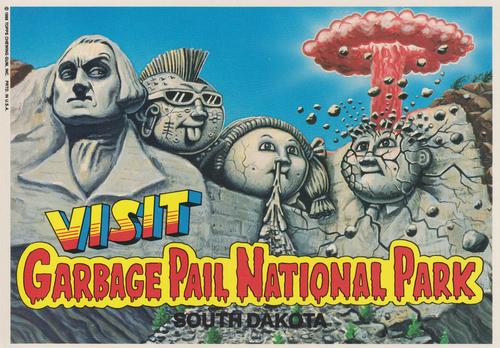 1986 Topps Garbage Pail Kids Giant Series 2 #9 Visit Garbage Pail National Park. Front