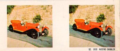 1966 Sanitarium Weet-Bix Veteran & Vintage Cars (Stereo Cards) #12 1928 Austro Daimler Front