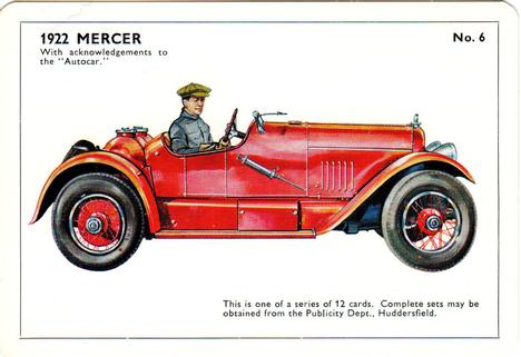 1961 Brook Electric Motors #6 1922 Mercer Front