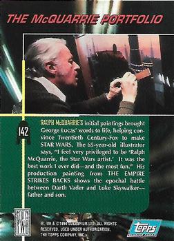 1994 Topps Star Wars Galaxy Series 2 - Deluxe Edition #142 Ralph McQuarrie Back