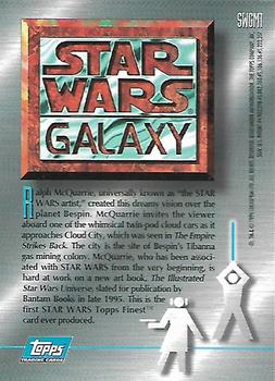 1994 Topps Finest Star Wars Galaxy Magazine #SWGM1 Twin Pod Cloud Car Back