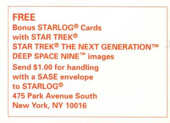 1993 Starlog: The Science Fiction Universe #CK2 Checklist #2 Back