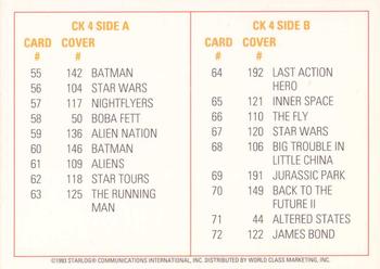 1993 Starlog: The Science Fiction Universe #CK4 Checklist #4 Front