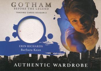 2017 Cryptozoic Gotham Season 2 - Wardrobe Relics #M26 Erin Richards Front