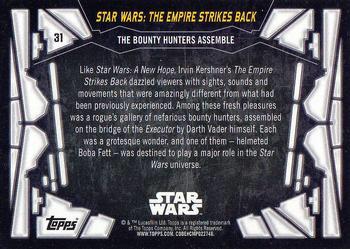 2017 Topps Star Wars 40th Anniversary - Blue #31 The Bounty Hunters Assemble Back