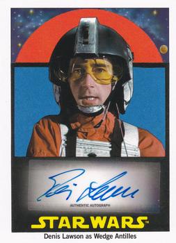 2017 Topps Star Wars 1978 Sugar Free Wrappers - Autographs #NNO Denis Lawson / Wedge Antilles Front