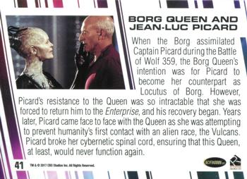 2017 Rittenhouse Women of Star Trek 50th Anniversary #41 Borg Queen Back