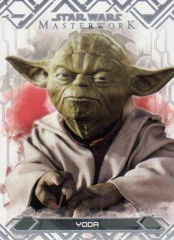 2017 Topps Star Wars Masterwork #77 Yoda Front