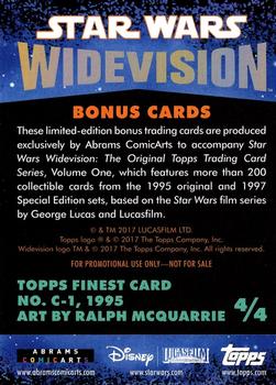 2017 Abrams Star Wars Widevision Bonus Cards #4 Finest #C-1 Back