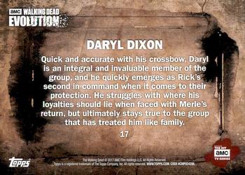 2017 Topps The Walking Dead: Evolution #17 Daryl Dixon Back