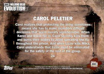 2017 Topps The Walking Dead: Evolution #24 Carol Peletier Back