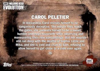 2017 Topps The Walking Dead: Evolution #26 Carol Peletier Back