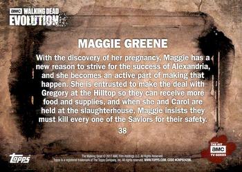 2017 Topps The Walking Dead: Evolution #38 Maggie Greene Back