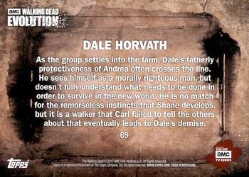 2017 Topps The Walking Dead: Evolution #69 Dale Horvath Back