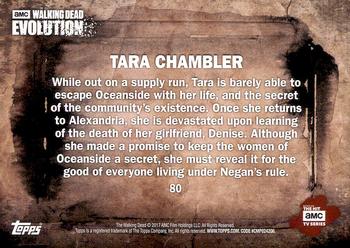 2017 Topps The Walking Dead: Evolution #80 Tara Chambler Back