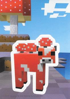 2015 Just Toys Intl Minecraft Collectible Sticker-Cards #NNO Mooshroom Front