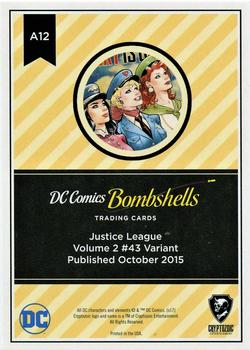 2017 Cryptozoic DC Comics Bombshells #A12 Justice League - Volume 2 #43 Back