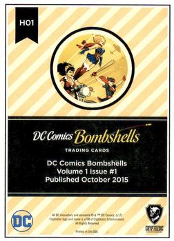 2017 Cryptozoic DC Comics Bombshells #H01 Volume 1 Issue #1 Back
