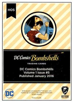 2017 Cryptozoic DC Comics Bombshells #H05 Volume 1 Issue #5 Back
