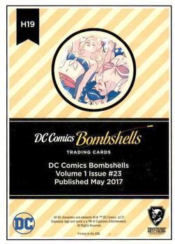 2017 Cryptozoic DC Comics Bombshells #H19 Volume 1 Issue #23 Back
