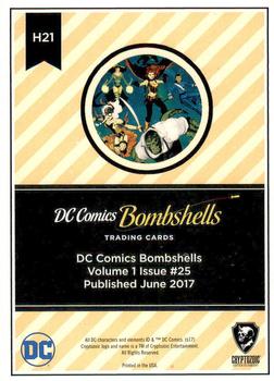 2017 Cryptozoic DC Comics Bombshells #H21 Volume 1 Issue #25 Back