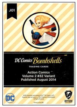 2017 Cryptozoic DC Comics Bombshells #J01 Action Comics - Volume 2 #32 Back