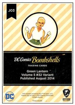 2017 Cryptozoic DC Comics Bombshells #J03 Green Lantern - Volume 5 #32 Back