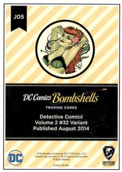 2017 Cryptozoic DC Comics Bombshells #J05 Detective Comics - Volume 2 #32 Back