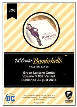 2017 Cryptozoic DC Comics Bombshells #J06 Green Lantern Corps - Volume 3 #32 Back