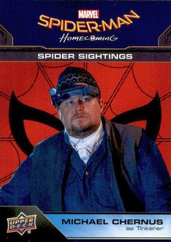 2017 Upper Deck Marvel Spider-Man Homecoming #91 Michael Chernus as Tinkerer Front
