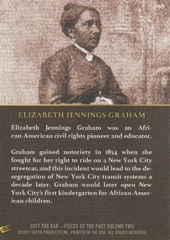 2017 The Bar Pieces of the Past #298 Elizabeth Jennings Graham Back
