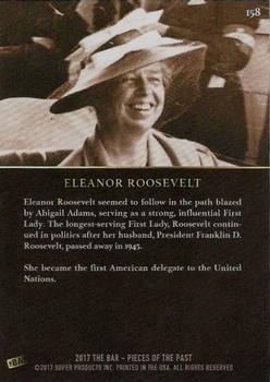 2017 The Bar Pieces of the Past #158 Eleanor Roosevelt Back