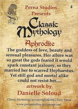 2012 Perna Studios Classic Mythology #4 Aphrodite Back