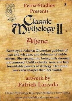 2014 Perna Studios Classic Mythology II #3 Athena Back