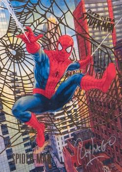 2017 Fleer Ultra Marvel Spider-Man - Gold Web Foil Autographs #1 Spider-Man Front