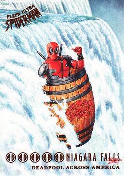 2017 Fleer Ultra Marvel Spider-Man - Deadpool Across America #DA2 Niagara Falls Front