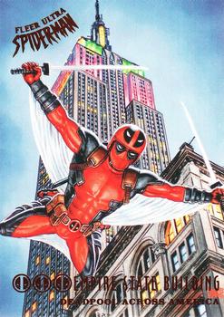 2017 Fleer Ultra Marvel Spider-Man - Deadpool Across America #DA8 Empire State Building Front