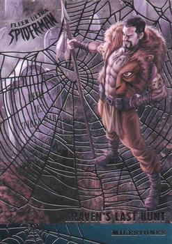 2017 Fleer Ultra Marvel Spider-Man - Milestones Silver Web Foil #M-6 Kraven's Last Hunt Front