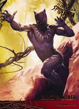 2017 Fleer Ultra Marvel Spider-Man - Team Ups #TU5 Black Panther Front
