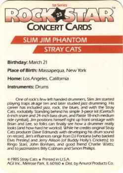 1985 AGI Rock Star #23 Slim Jim Phantom / Stray Cats Back