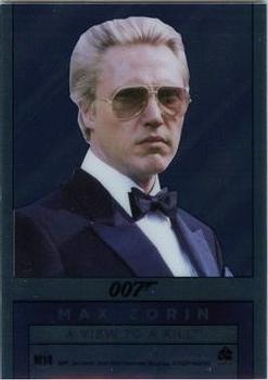 2016 Rittenhouse James Bond Archives SPECTRE Edition - 007 Double-Sided #M14 James Bond (Moore) / Max Zorin Back
