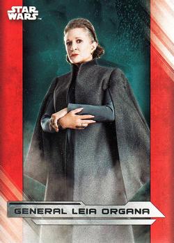 2017 Topps Star Wars: The Last Jedi #7 General Leia Organa Front