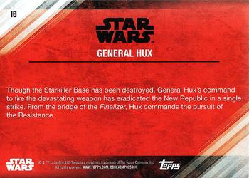 2017 Topps Star Wars: The Last Jedi #16 General Hux Back