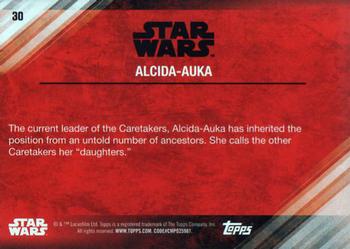 2017 Topps Star Wars: The Last Jedi #30 Alcida-Auka Back