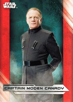 2017 Topps Star Wars: The Last Jedi #53 Captain Moden Canady Front