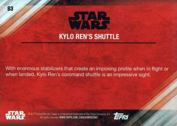 2017 Topps Star Wars: The Last Jedi #63 Kylo Ren's Shuttle Back